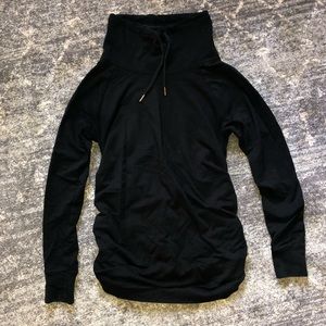 Cowl neck maternity sweatshirt